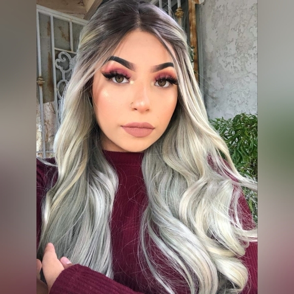 Uniwigs Sunflower Blonde Olive Long Natural Wave Synthetic Lace Front Wig - Picture 2 of 10